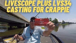 GARMIN LIVESCOPE PLUS LVS34 “CASTING for CRAPPIE” [upl. by Simpkins]