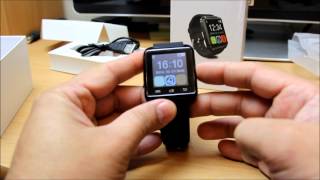 UWatch U8 Bluetooth Smart Watch for Android mobile review and how to instal Smart Watch Helper App [upl. by Richard]