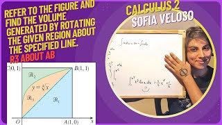 6229 Refer to the figure and find the volume generated by rotating R3 about AB [upl. by Poll74]