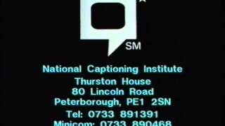 National Captioning Institute ClosedCaptions Screens 19931996 [upl. by Leunam232]