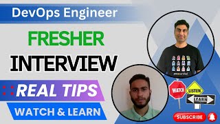 Fresher DevOps Cloud Enigineer Interview with Feedback devopsinterviewquestions devops cloud aws [upl. by Schoenberg]