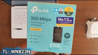 Como Conectar Adaptador USB WIFI TP LINK WN823N [upl. by Kielty]