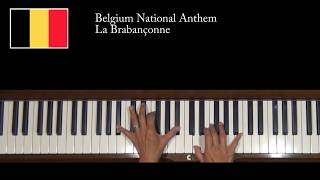 Belgium National Anthem quotLa Brabançonnequot Piano Tutorial [upl. by Teraj]