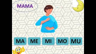 SILABA ma me mi mo mu Profe GATO learn spanish [upl. by Traweek]