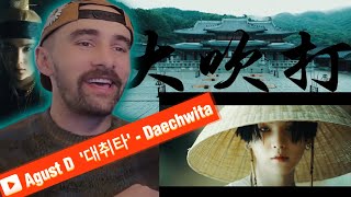 Reacting to Agust D 대취타 Daechwita FIRST TIME REACTION [upl. by Kcirdor968]