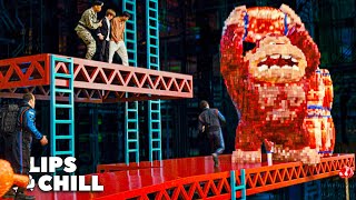 All Pixel Fight Scenes  Pixels Adam Sandler amp Kevin James [upl. by Uile]