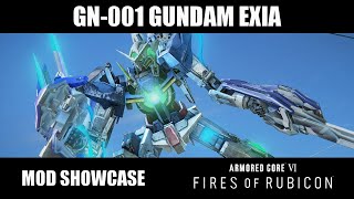 GN001 Gundam Exia  Armored Core VI Fires of Rubicon Mod Showcase [upl. by Karole]