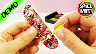 MINI SKATEBOARD FINGERBOARD deutsch  aus Einzelteilen cooles Board selber bauen [upl. by Galitea]