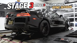 Camaro SS 1LE  BTR Stage 3 LS3 NA Cam  Dyno Session [upl. by Naletak]