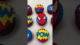 Torta a tema Spidermanshortspidermancakecupcakesbiscotticakedesignersweetmomenthomemade [upl. by Sunny935]