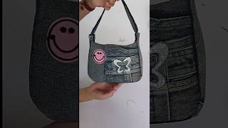 Cómo hacer bolso con jeans viejos Reciclando jeans manualidades [upl. by Enrobialc]