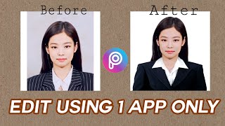 How To Edit Your Own ID Picture with Formal Attire  PICSART  EASIEST WAY [upl. by Aicrop552]