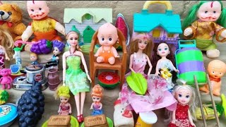 sittu bittu ki kahani part 161 barbie doll all day routine in indian village  barbie doll story [upl. by Elleynad675]