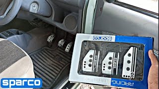 Sparco Pedal Kit Installation  How To Install pedal Kit  Santro  Sparco  Easy installation [upl. by Cassilda]