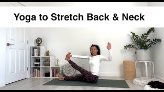 Yoga for Back and Neck Relief  Gentle Stretches to Release Tension and Stress [upl. by Aniratak]