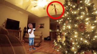 Kid Catches Elf On A Shelf IN HIS HOUSE 😱 [upl. by Pickett]