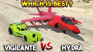 GTA 5 ONLINE  VIGILANTE VS HYDRA CAR VS JET [upl. by Varien886]