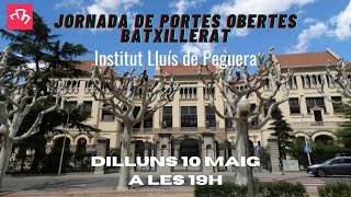 Jornada de Portes Obertes Batxillerat 202122 [upl. by Lee]