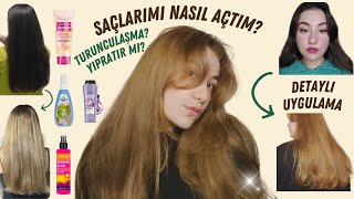 EVDE SAÇ RENGİNİ AÇ Saç Açıcı Sprey Kullanımı I Palette Loreal Sunkiss Urban Care Summer Glow [upl. by Alol]