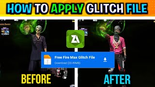 How To Apply Glitch File In Free Fire  How To Apply Glitch File In Free Fire Max  Glitch File FF [upl. by Gradeigh]