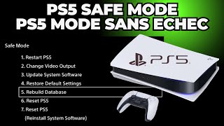 Comment Mettre La PS5 En Mode Sans Echec  How To Get Into PS5 Safe Mode  Playstation 5 Safe Mode [upl. by Anana]