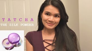 New Tatcha The Silk Powder First Impressions  AcneProne Skin [upl. by Trauts]