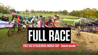 FULL RACE 2023 UCI Cyclocross World Cup Dendermonde [upl. by Tnarg]