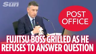 Fujitsu boss grilled as he refuses to answer simple question on Horizon systems CURRENT reliability [upl. by Nicolas]