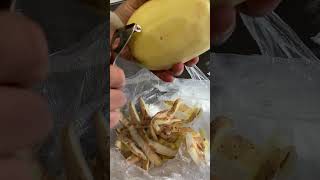 Peel a large potato and fry it into shredded potatoes [upl. by Chubb125]