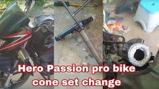 How to hero Passion pro bike cone set change full details in Tamil modified mechanic hero rider [upl. by Kennie541]