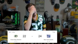 Tom Grossi Reacts To Packers Crushing Loss to Giants on MNF [upl. by Cleti]