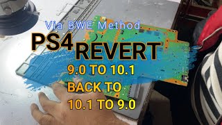 PS4 Firmware Downgrade Revert 101 to 90 via BWE method [upl. by Nohpets]