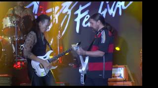 Steve Vai featuring Andreas Kisser Sepultura live at Rio Montreux Jazz Festival 2019 [upl. by Nosreffej398]