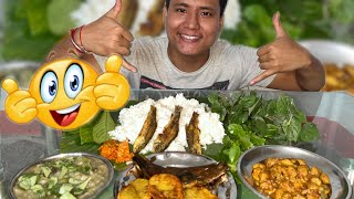 Manipuri dish Eromba mukbang ❤️❤️😋😋 [upl. by Aremus]