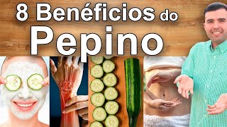 8 Benefícios Para a Saúde e Propriedades Do Pepino  Por que é Bom Comer e Beber Suco de Pepino [upl. by Av]