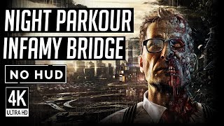 Dying Light  Night Parkour Infamy Bridge Searchlights Quest  no HUD 4K60fps PC Gameplay [upl. by Enirac]