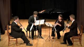 Desportes  French Suite for Four Bb Clarinets  Concinnity Quartet [upl. by Yenobe]