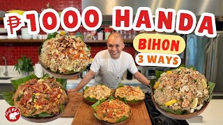 ₱1000 PANG HANDA  PANSIT BIHON 3 WAYS  Chef RV [upl. by Julian]