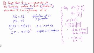 A Proof about Eigenvectors [upl. by Bailey]