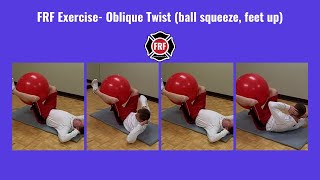 FRF Exercise Oblique Twist ball squeeze feet up [upl. by Dream533]