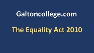 The Equality Act 2010 [upl. by Leoni]