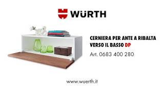 Cerniere per ante a ribalta verso il basso DP  Würth [upl. by Akilegna]