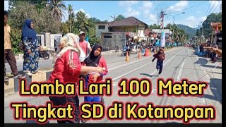 Lari 100 Meter Tingkat SD di Kotanopan [upl. by Diella]