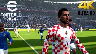 efootball 2024 Update New Gameplay CROATIA VS ITALY euro2024 ps4 gameplay [upl. by Auqenwahs]