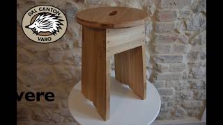 Sgabello in rovere fai da te  Oak stool diy [upl. by Green459]