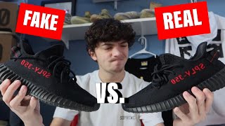 REAL VS FAKE Yeezy 350 v2 Bred 2020 Restock  WONDERKICKS [upl. by Slotnick]