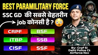 SSC GD की सबसे बेहतरीन job कौनसी है😱✅sscgd crpf bsf itbp ssb cisf ssf motivation [upl. by Areht881]