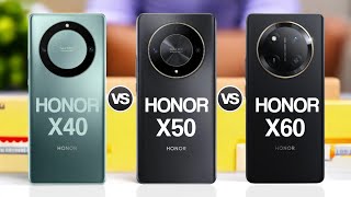 Honor X40 Vs Honor X50 Vs Honor X60 [upl. by Nevaj94]