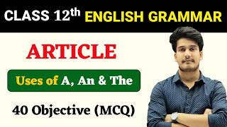 Article Class 12 Objective Questions  English Grammar Class 12 Objective mcq  Education Baba [upl. by Debo]