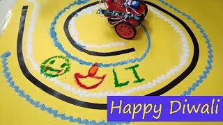 Happy Diwali  Rangoli made by a Robot using WitBlox [upl. by Tripp487]